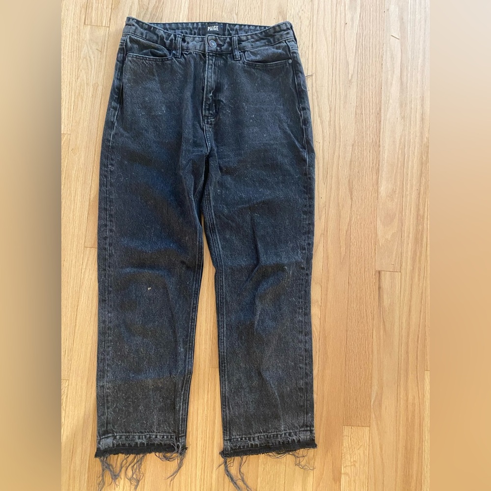 PAIGE Women’s Dark Gray Relaxed Jeans